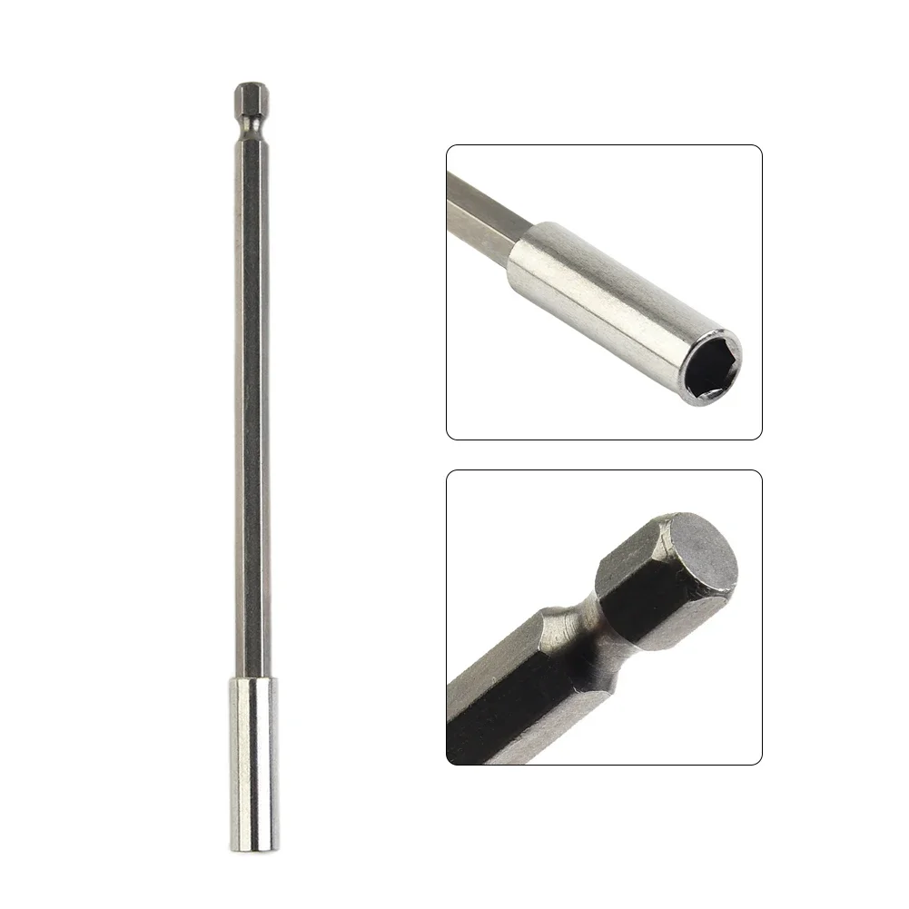 Magnetic Holder Screwdriver Bit Handle Hexagonal Repairing Tools 60mm Carbon Steel Extended Sleeve Extension Bar