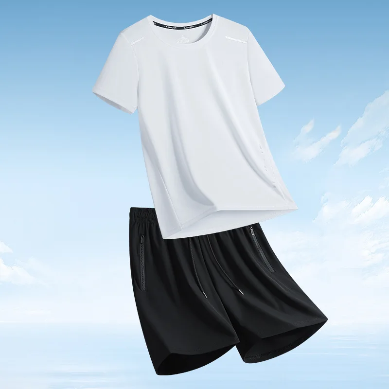 

модный костюм для спорта и отдыха, модный брендовый мужской и женский простой и модный комплект из двух предметов: шорты с короткими рукавами