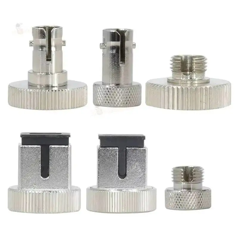 M16/M8 Fiber Connector SC/ST/ FC Optical Power Meter  Adapter Conversion Head Red Pen Metal Cap Adapter Coupler Flange image 5