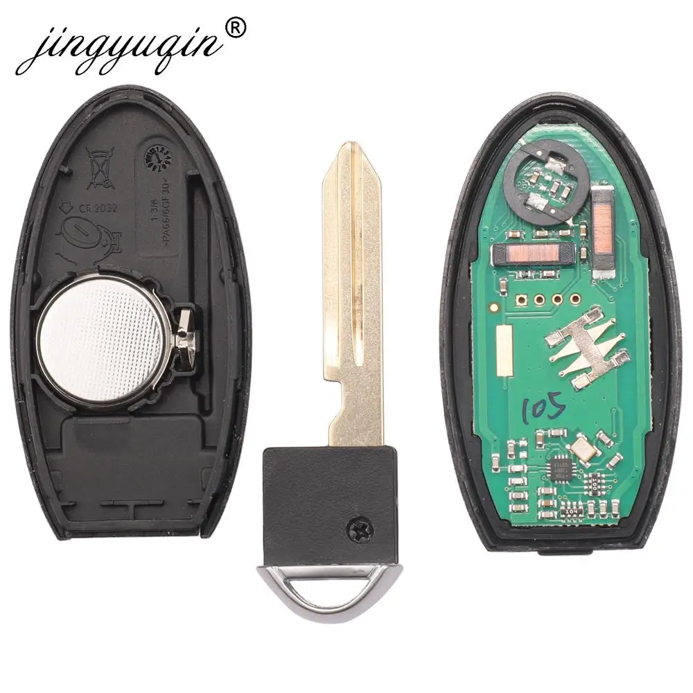 Pilot z kluczykiem samochodowym Smart jingyuqin S180144105 dla Nissan X-trail Rogue 2014 2015 2016 2017 2018 KR5S180144106 433.92MHz 4A Chip