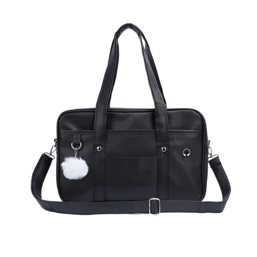 Imagen 2 del producto Mochila escolar japonesa para mujer, bolso de hombro para libros, bolso de uniforme, bolso para ordenador portátil, maletín de viaje, bolsos de mano de cómic Con, bolsos cruzados