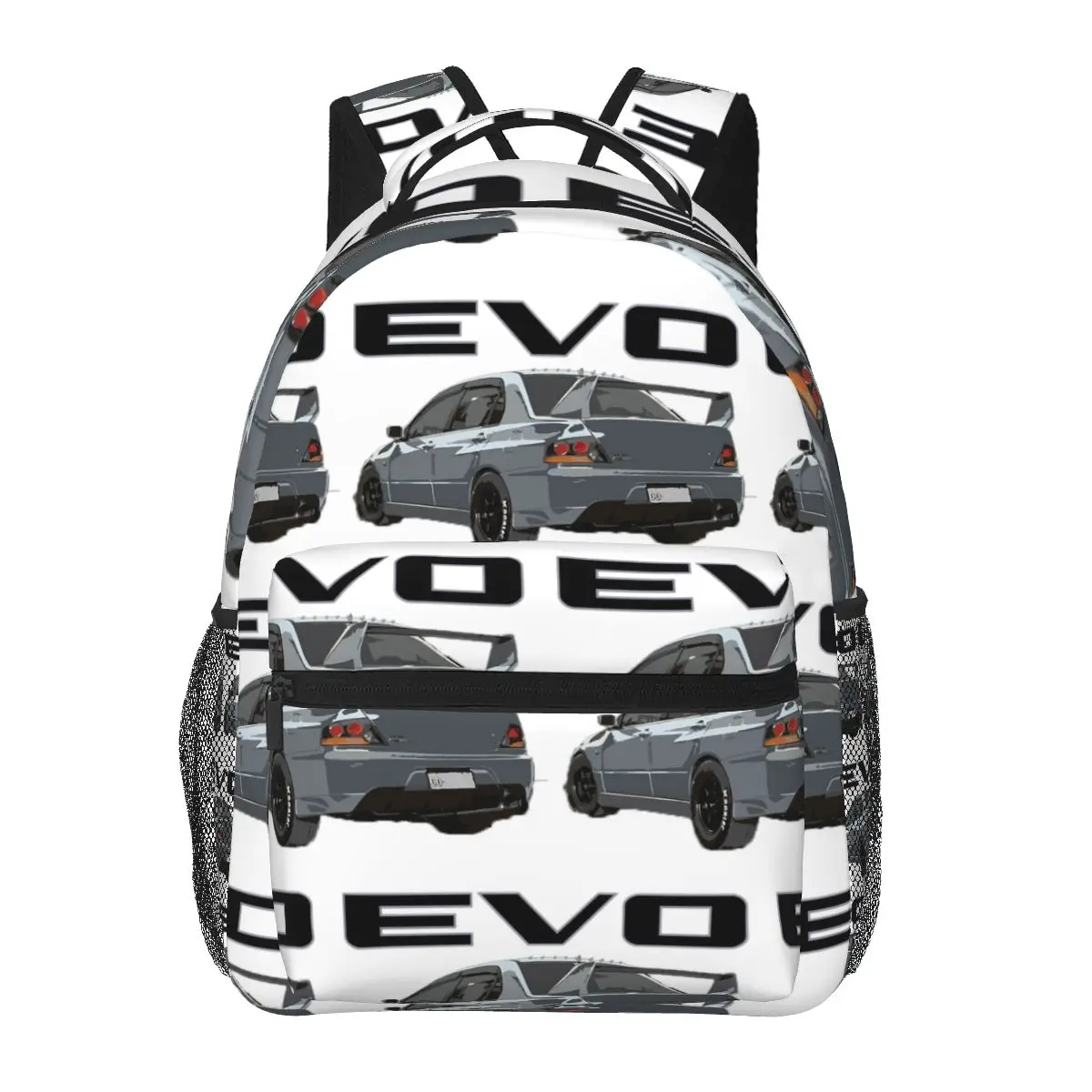 Evo 9 Graphite Gray Backpacks Boys Girls Bookbag Students School Bags Cartoon Travel Rucksack Shoulder Bag Large Capacity