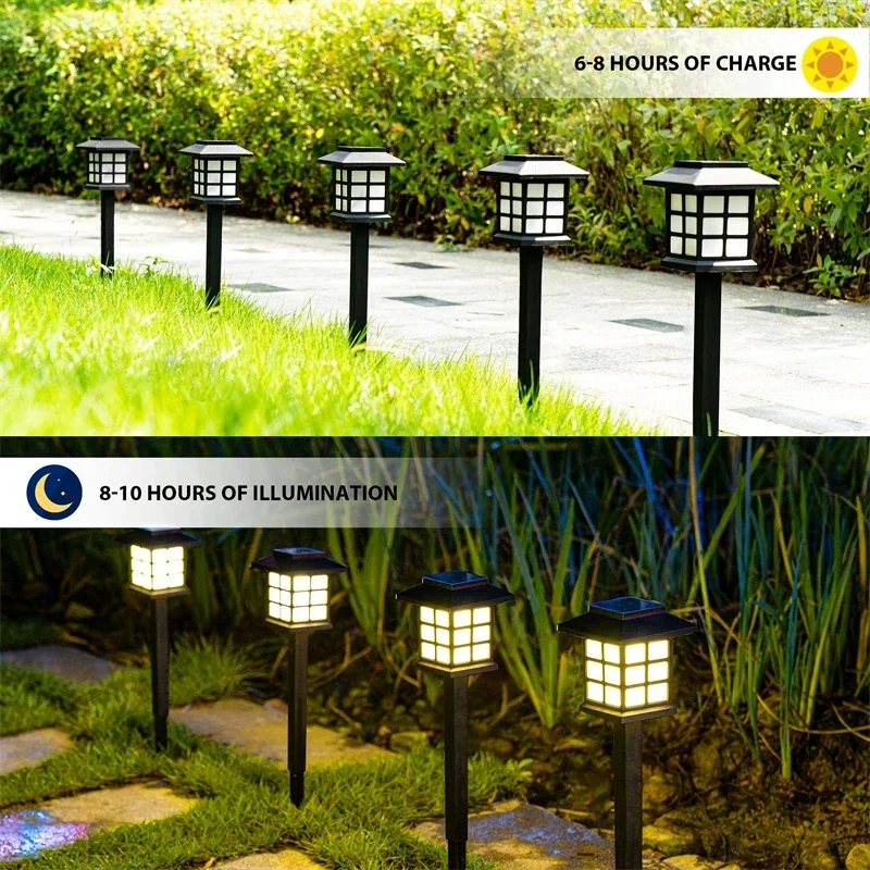 Outdoor LED Solar Channel Lawn Light IP65 Waterproof Garden Lane Walkway Lawn Courtyard Landscape Terrace Solar Decorative Light