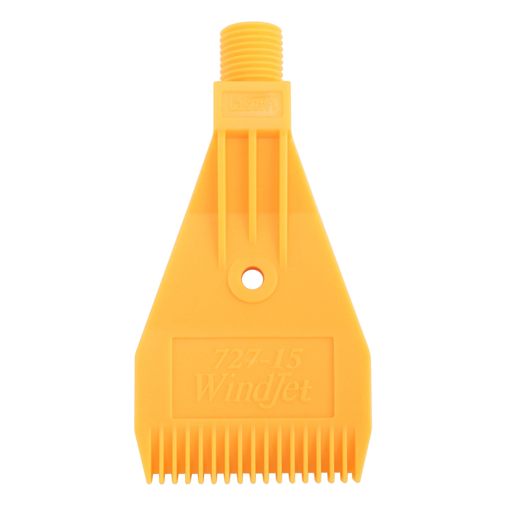 DT38 1/4BSP Male Thread ABS Single Hole Air Blow Off Flat Jet Nozzle Yellow
