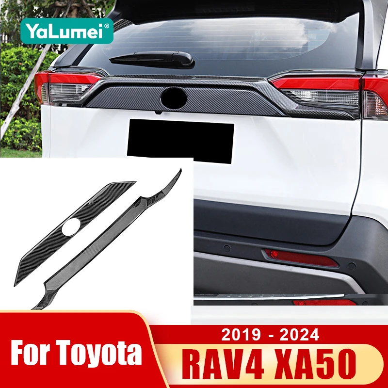 

Для Toyota RAV4 XA50 2019 2020 2021 2022 2023 2024 RAV 4 Гибридная задняя задняя дверь багажника, верхняя полоса, накладка, аксессуары