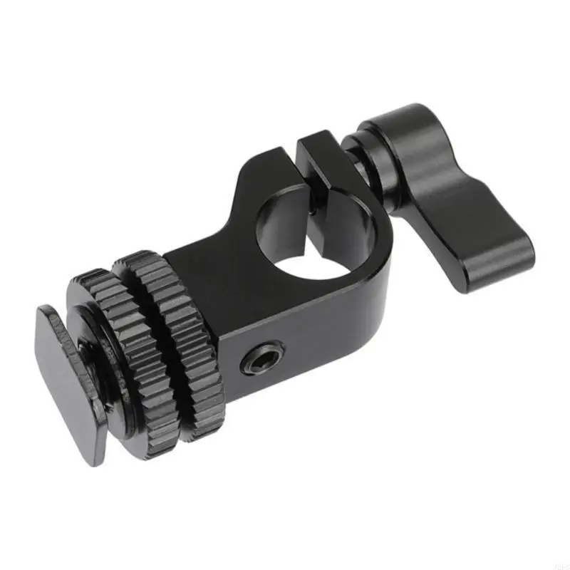 

J2FC Camera Accessory 15mm Single Rod Mount Hole Pipe Clamp for Hot Shoe Extension