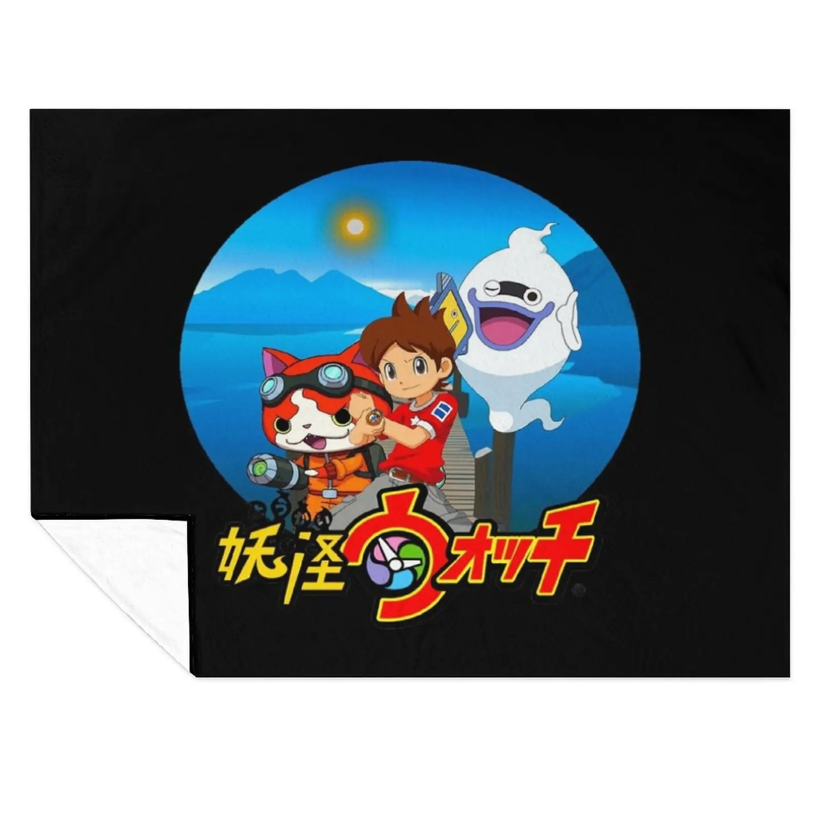 

yokai-watch Throw Blanket cosplay anime Flannel For Decorative Sofa Blankets
