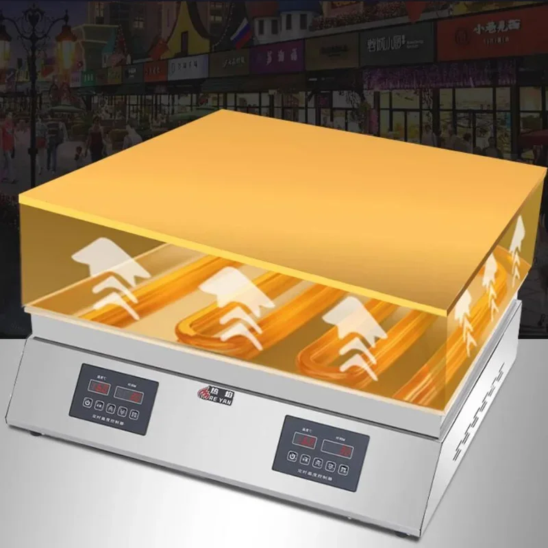 220V Electric Double Head Souffle Machine Commercial Waffle Souffle Machine Rapid Heating Souffle Cake Machine