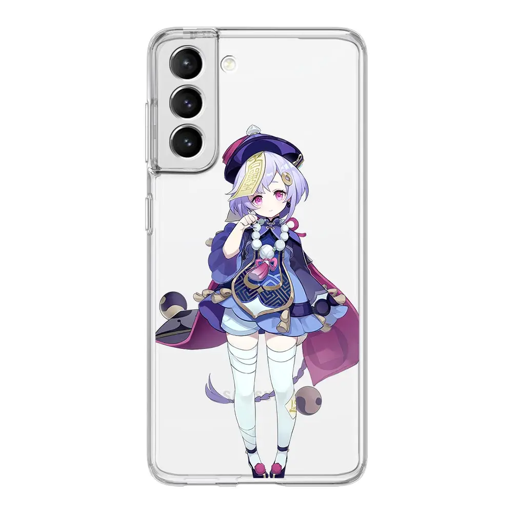 Genshin Impact Phone Case For Samsung Galaxy S22 S21 S20 FE Ultra 5G S10 S10E S9 S8 Plus Note 10 20 Soft Clear Full Lens Cover image 2