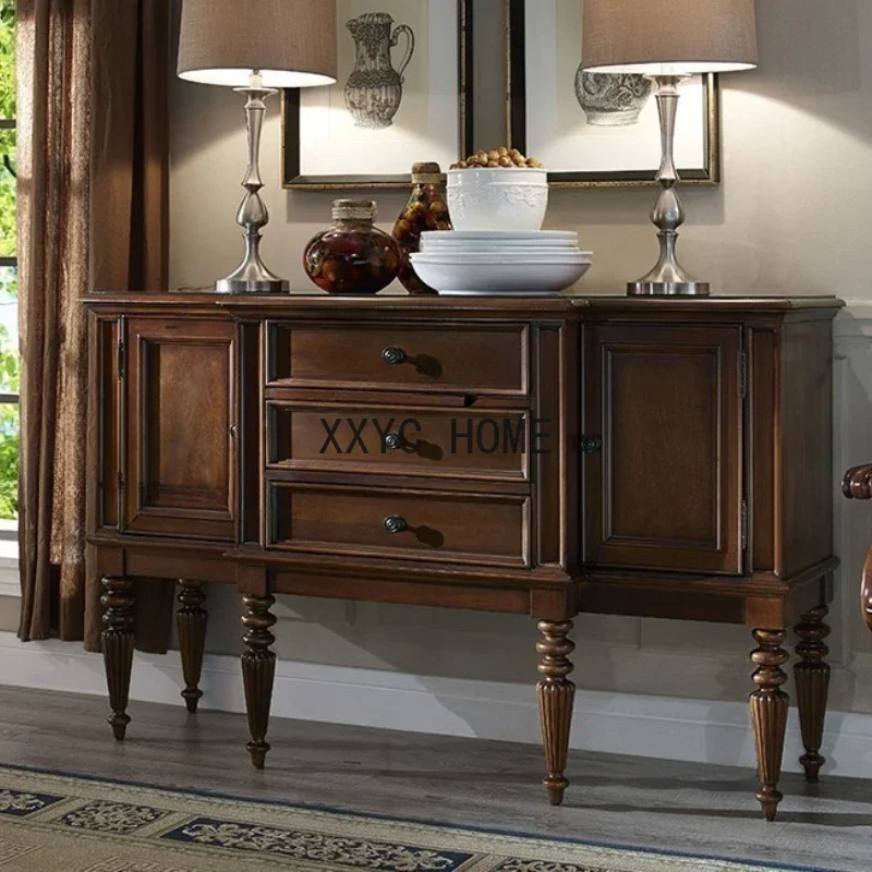 

Hall Locker Hallway Factory Direct Customized with Drawer Solid Wood Entrance Cabinet