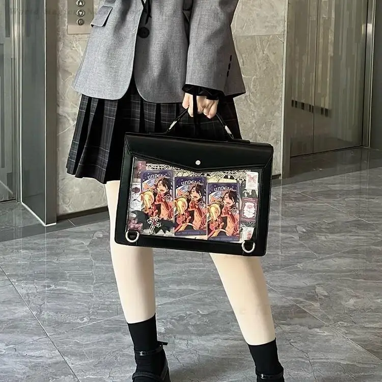 Japanese Style Uniform Bag Multifunctional Crossbody Backpack for College Students Fashion Shoulder Purse Practical