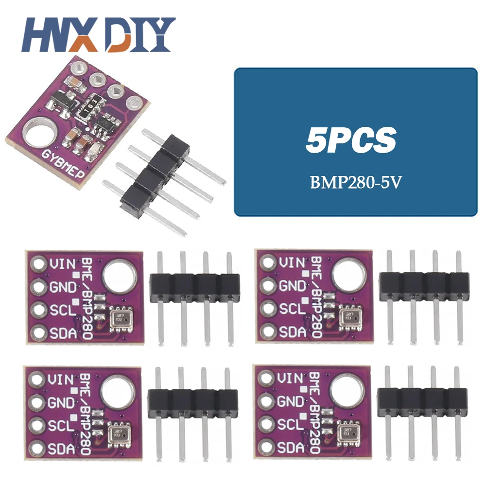 1-10 Stück BME280 BMP280 5 V 3,3 V Digitalsensor Temperatur Luftfeuchtigkeit Luftdruckmodul I2C SPI für Arduino