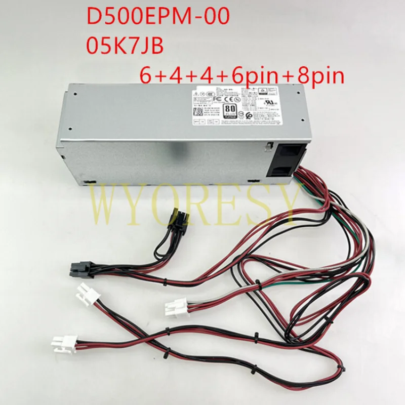 Power Supply 500W 5K7J8 Y7R0X D500EPM-00 For Dell 7080MT 7060 5060 8940 4FWF7