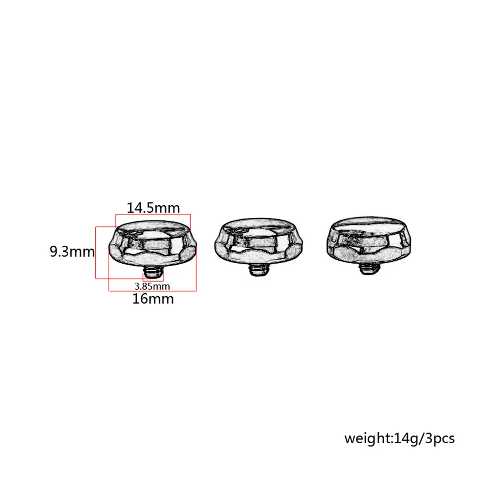 

3 Pcs Abalone Button Saxophone Replacement Parts Finger Buttons Component Repair Key Props Professional