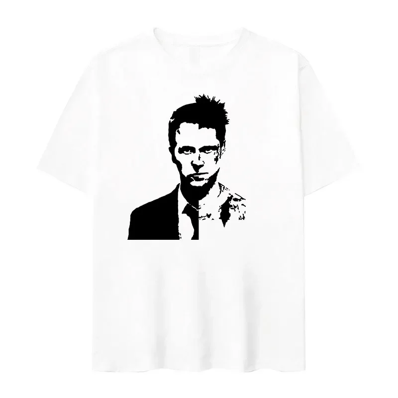 

Classic Movie Fight Club maglietta grafica T-Shirt manica corta moda retrò da uomo top 100% cotone T-Shirt oversize Streetwear