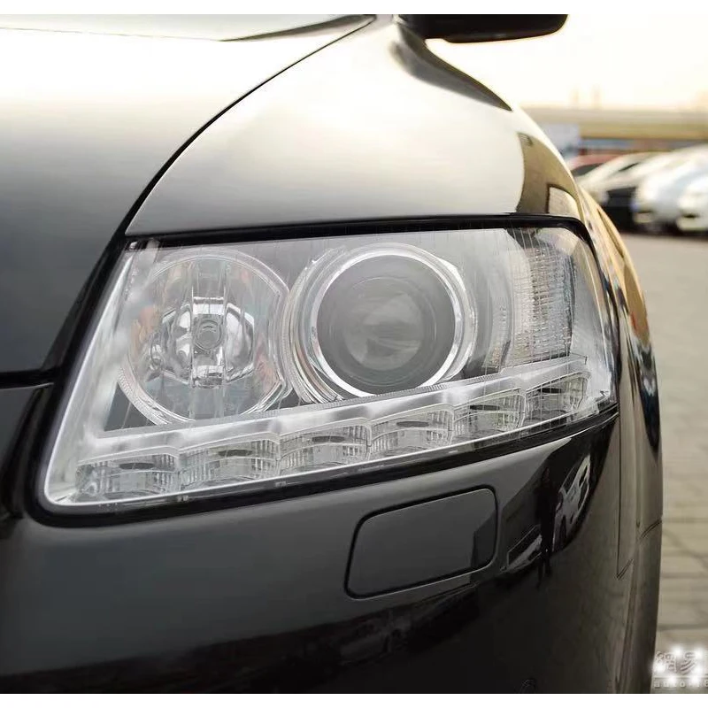

Крышка автомобильной фары для Audi C6 A6L 2006 2007 2008 2009 2010 2011, корпус объектива автомобиля, левый/правый корпус фары из ПВХ, автомобильные аксессуары