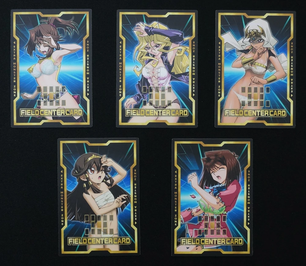 15pcs/set Yugioh DL Sexy Girls Ecchi Field Center Cards Waifu NSFW Battle Damaged Clothing DSOD Tea Gardner Game Collection Card