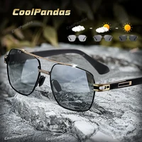 CoolPandas gafas de sol polarizadas de alta calidad para hombres y mujeres protección fotocromática UV400 gafas de sol de conducción lentes camaleón Unisex