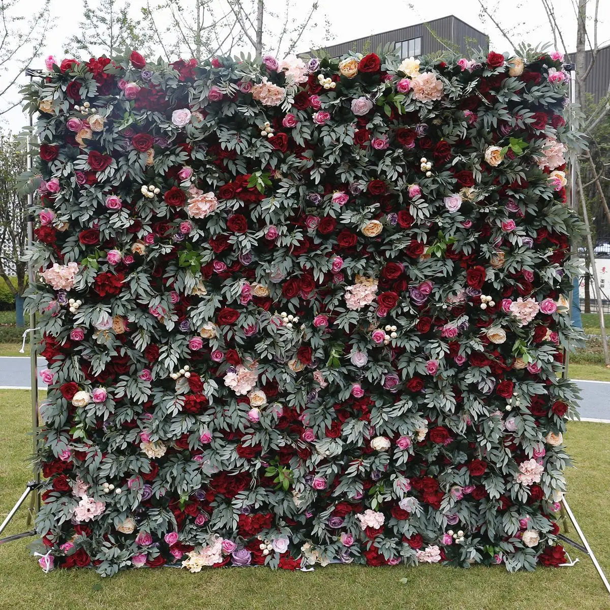 

Mori Cloth Bottom Simulation Flower Wall Background Wall Photo Background, Wedding Wedding Arrangement 8 * 8FT