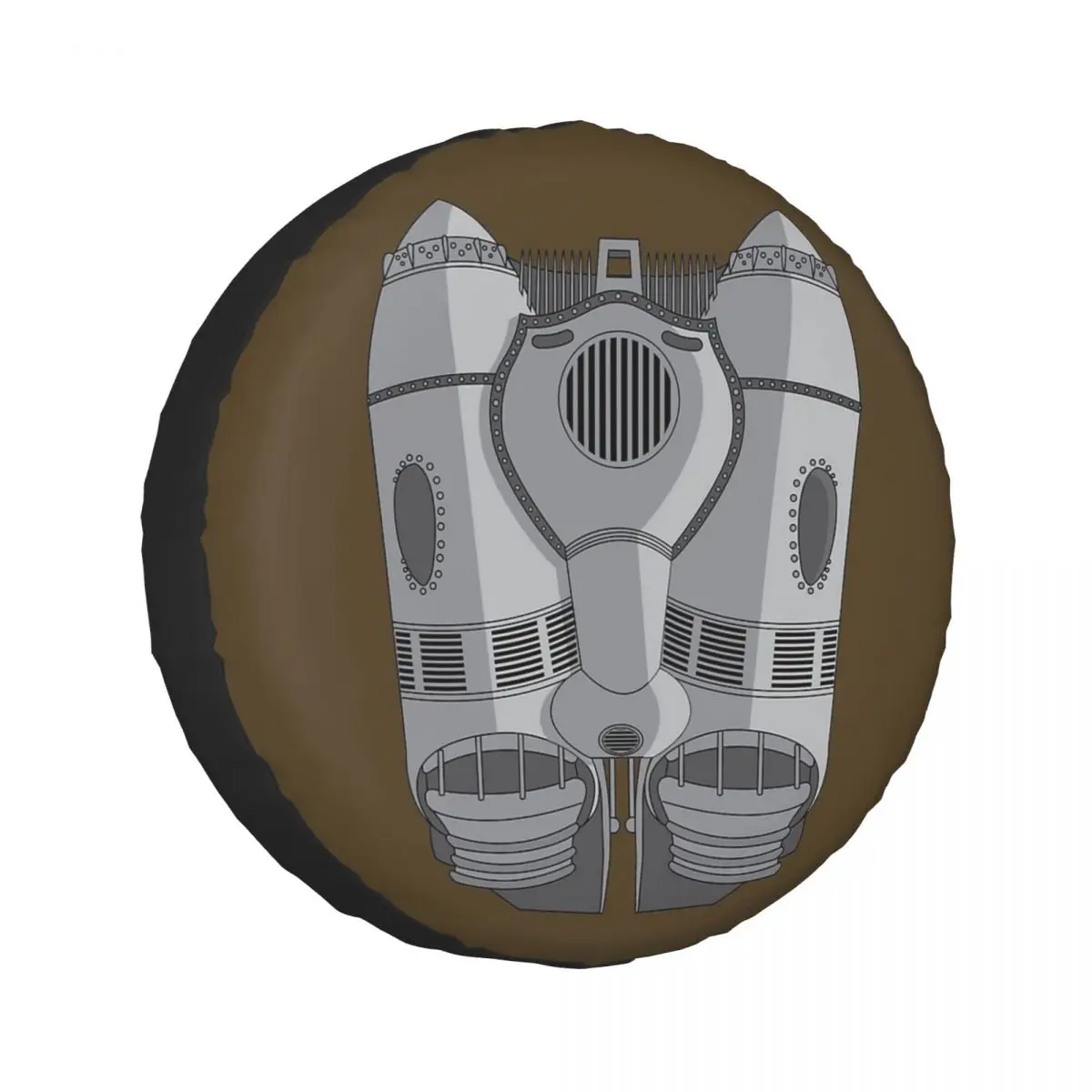 

Custom Rocketeer Jetpack Spare Tire Cover for Car Trailer 4x4 Wheel Protector Covers 14" 15" 16" 17" Inch