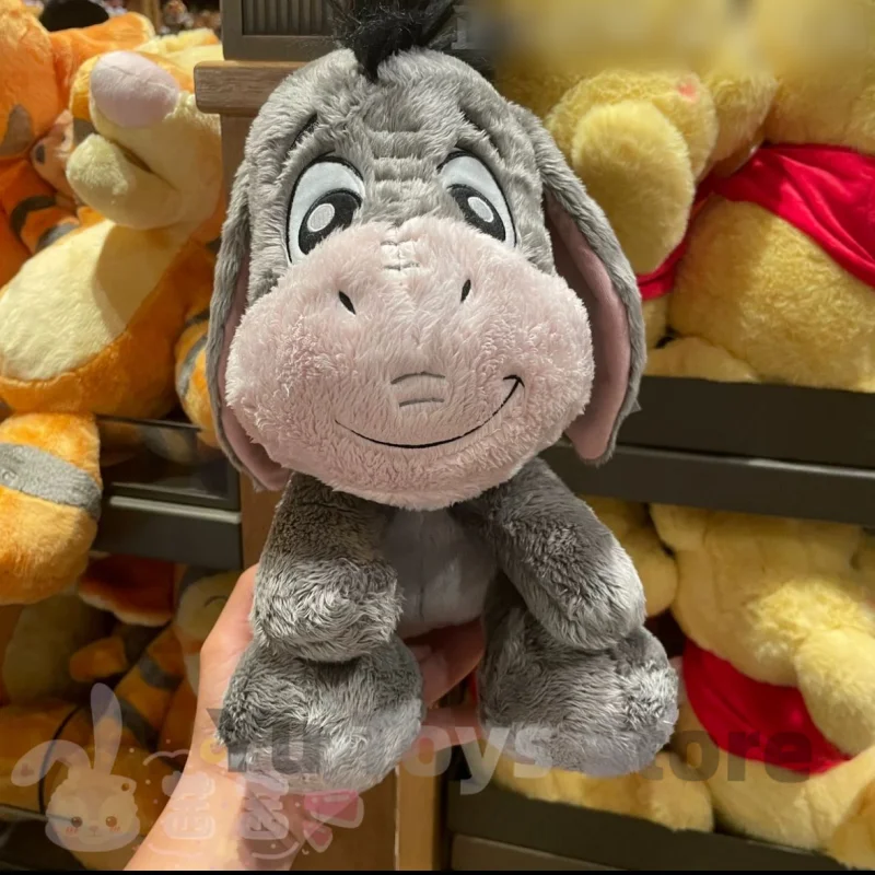 Nieuwe 28Cm Disney Pluche Speelgoed Eeyore Ezel Poppen Schattige Cartoon Grijze Zachte Knuffel Kussen Kamer Decoratie Schattig Kerstcadeau