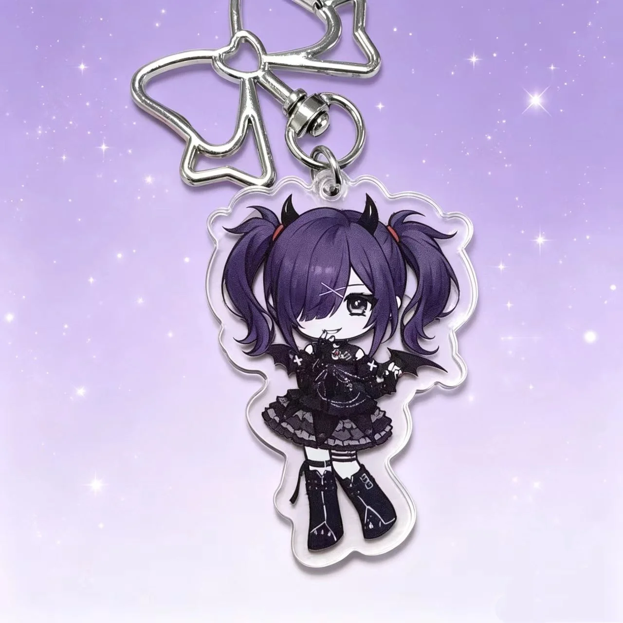 2pcs/set Yami Kawaii Anime Girl Acrylic Keychain Cute Cartoon Character Bag Charm Backpack Pendant Decor Accessories Fans Gift