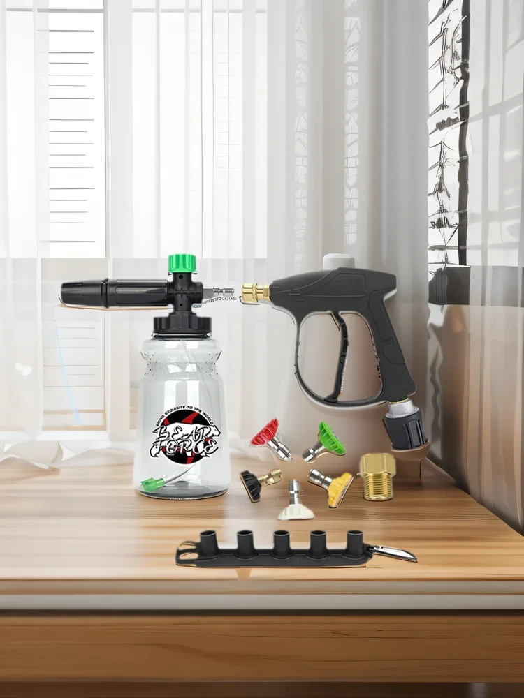 Hogedrukreiniger Waterpistool Kit voor Car Cleaning Slang Connector Voor Karcher Nilfisk Parkside Bosch Quick Connector Nozzles - afbeelding 2