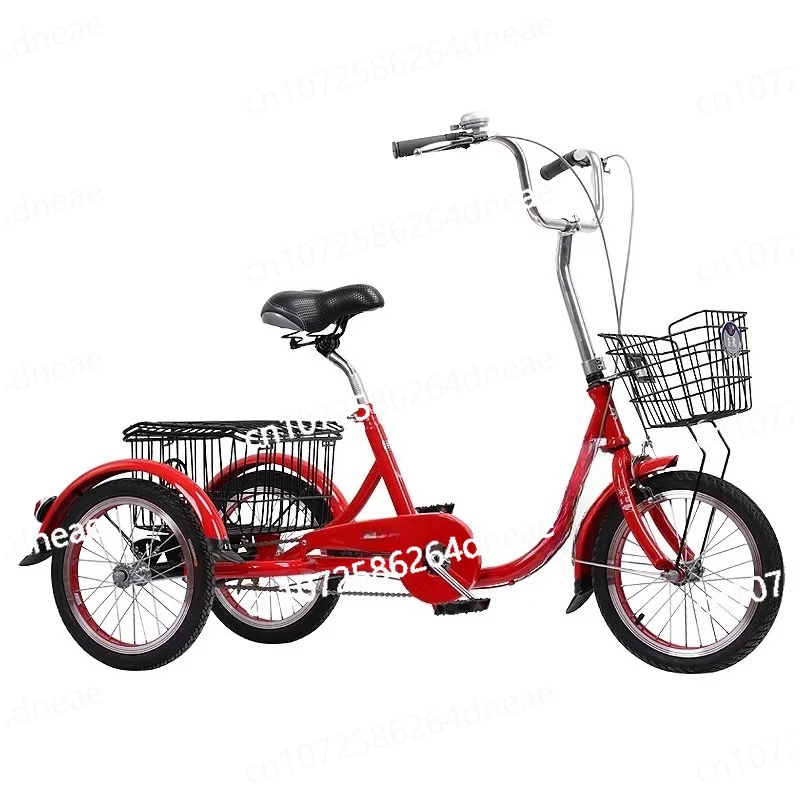 

basket tricycle can enter the elevator The elderly force tricycle adult leisure bicycle vegetable