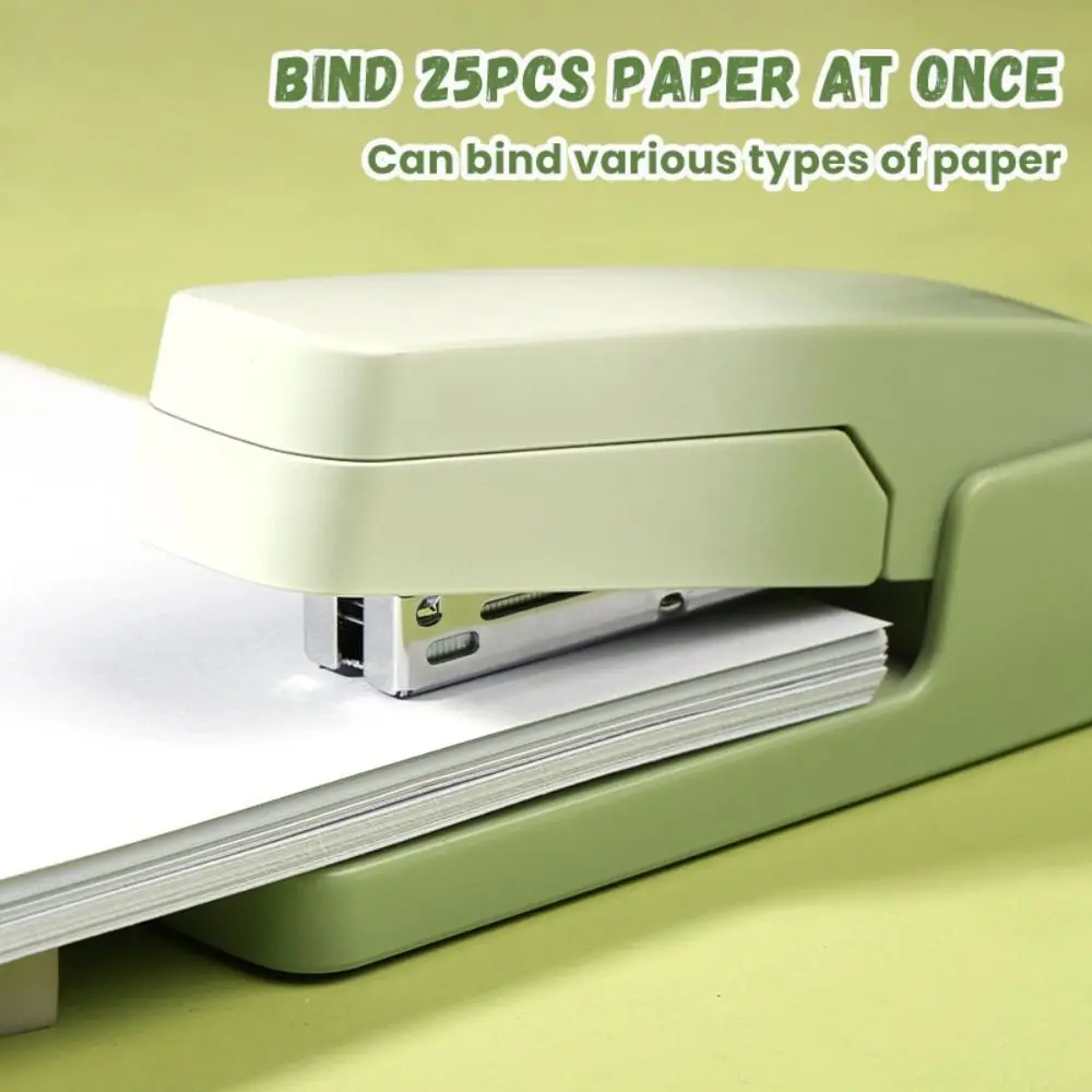 Gradient Color Stapler Use 24/6 26/6 Staples Heavy Duty Long Stapler Metal 360 Degree Rotary Bookbinding Machine School Office