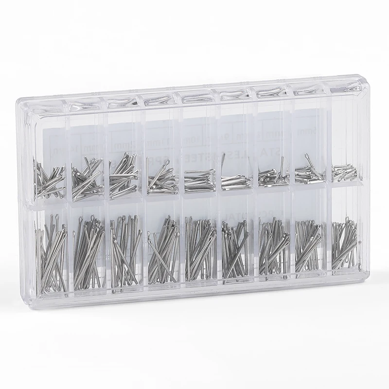 360PCS 6-23mm Stainless Steel Watchband Split Pins Watch Connecting Pins Bracelet Link Pin Cotter Bar Assortment Accessory