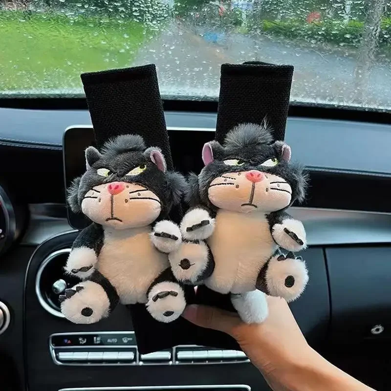 Copri cintura di sicurezza per auto Simpatico peluche Cartoon Cat Cuscino per spalla automatico