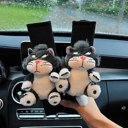 Car Seat Belt Cover Cute Plush Cartoon Cat Auto Shoulder Cushion soft  Multi Purpose Neck Support Shoulder Pads For Kids Adults