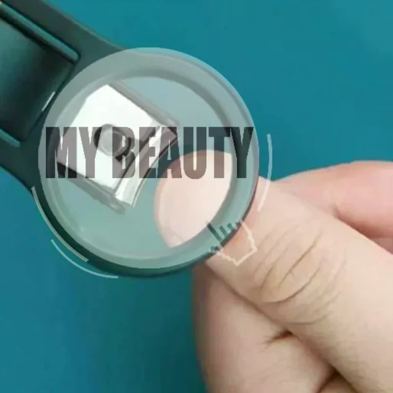 Stainless Steel Magnifying Glass Nail Clipper Anti-Slip Handle Sharp Blade Safe Nail Cutter for Seniors Gift Home Daily Care
