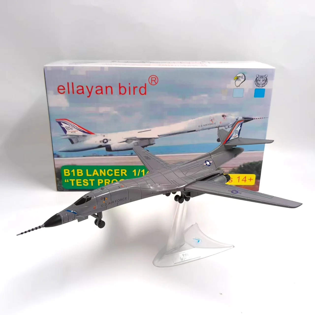 Diecast 1:144 Scale B1B Gunship Bomber TEST PROGRAM Alloy Aircraft Model