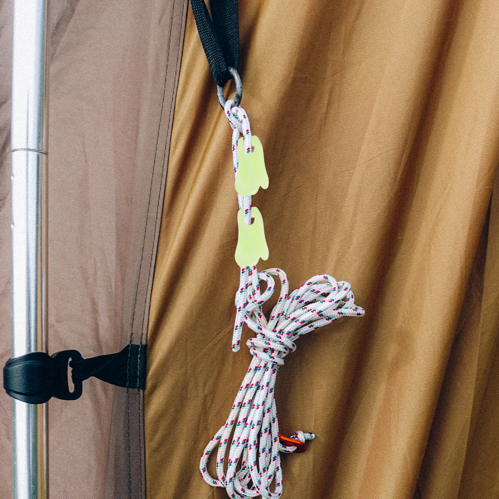 

20pcs Tent Rope Buckle Canopy Fasteners Irregular Plastic Anti-slip Brackets Camping Supplies Adjustable Tensioner Outdoor Gear