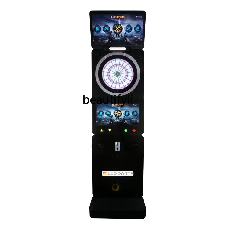 New Metal Shell Double Display Automatic Vertical Cabinet Electronic Dart Machine Target Plate