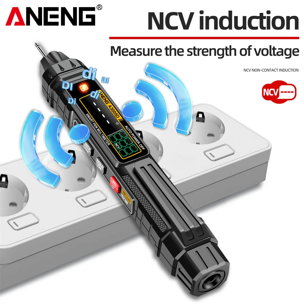 ANENG A3005D 6000 liczy długopis cyfrowy multimetr True RMS AC/napięcie prądu stałego Tester NCV Hz Ohm profesjonalny elektryk narzędzia