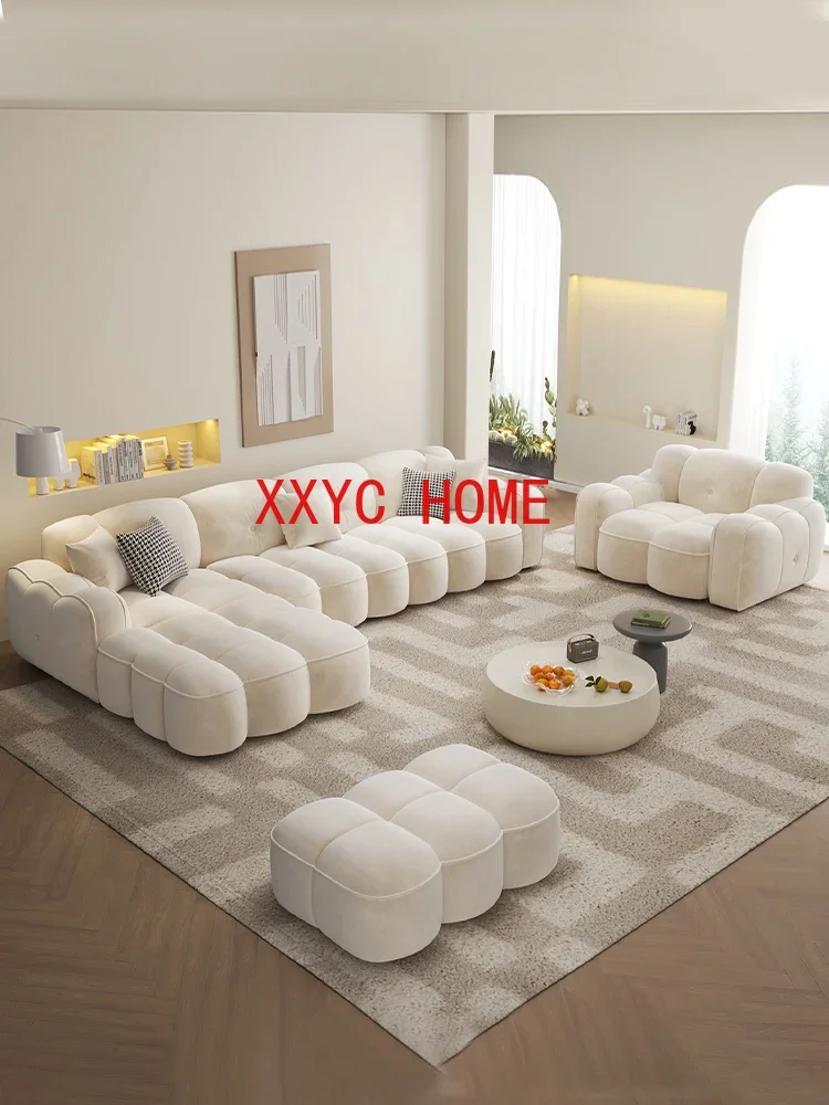 

Small Apartment Modern Simple and Light Luxury French Living Room Home Large and Small Apartment Type Sofa