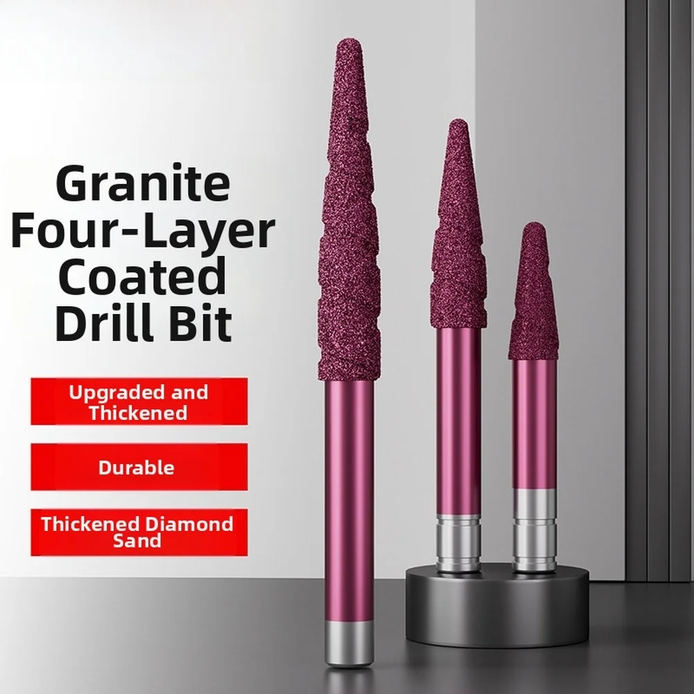 1pc Engraving Router Bit Stone Milling Cutter Granite Carving Multilayer Cladding Relief Stone Engraving Tool For CNC Machine