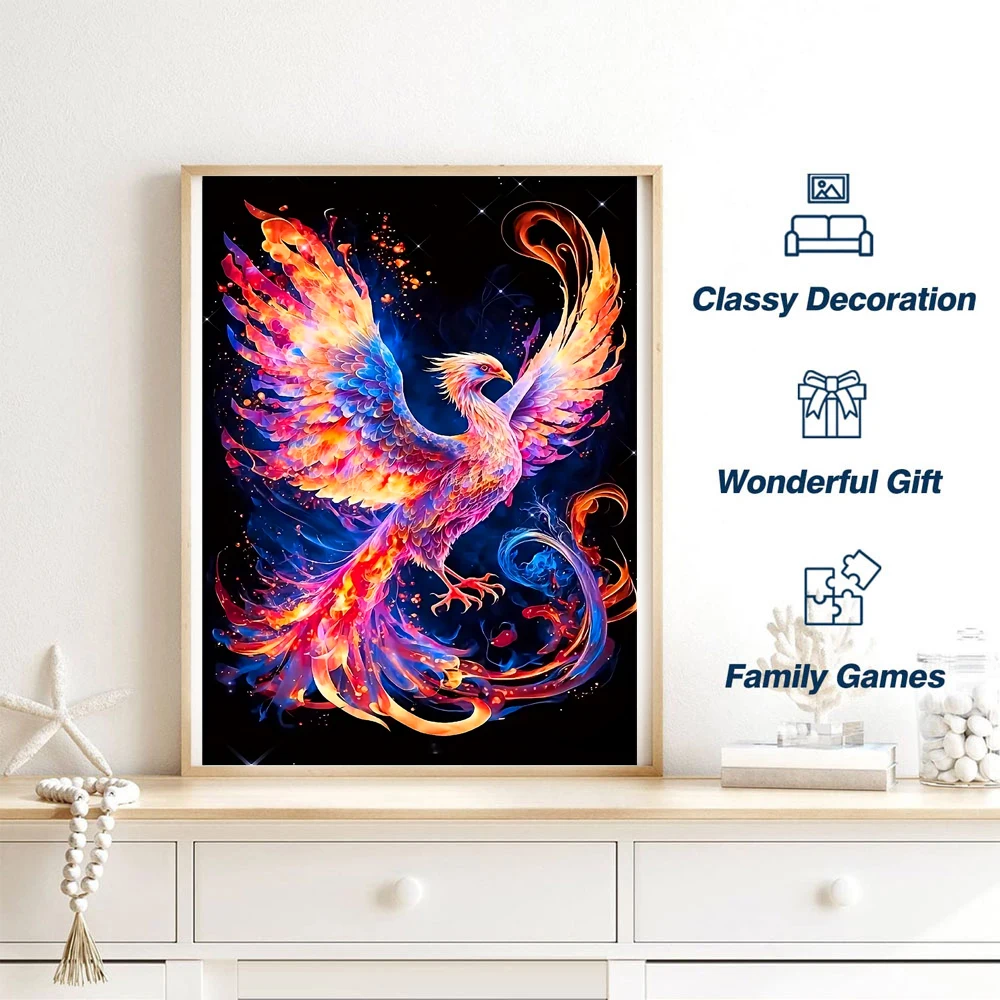 Quebra-cabeça de madeira de pássaro colorido para amantes de quebra-cabeça, brinquedos exclusivos para aliviar o estresse, presente de aniversário de natal, decoração de casa, jogo familiar