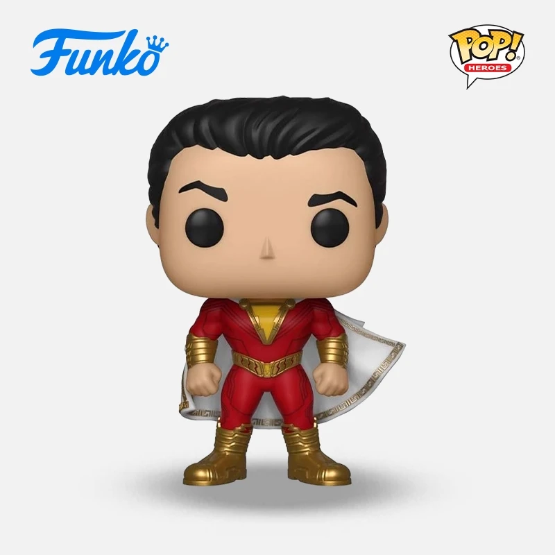 

Подлинная версия FUNKO POP DC Hero: Shazam Аниме Экшн Настольное украшение Орнамент Модель Игрушки Коллекционная модель