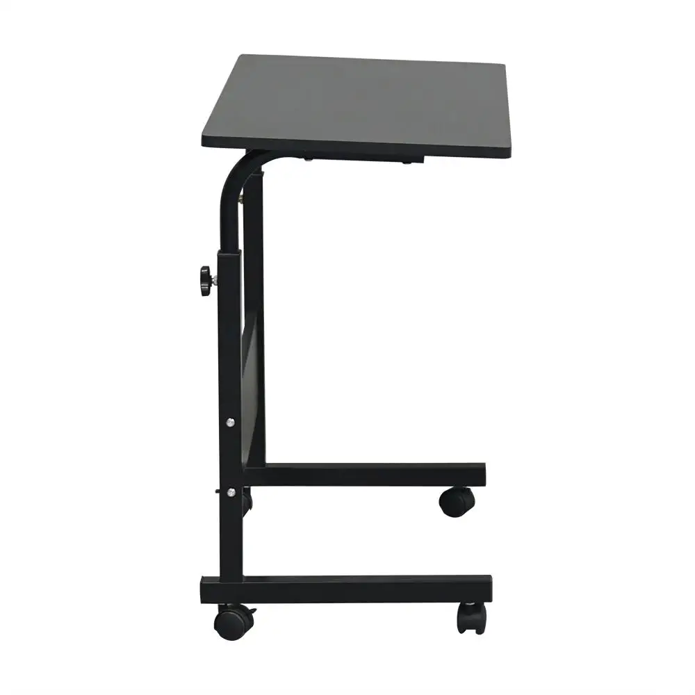 Removable P2 15MM Black Chipboard & Steel Side Table - Modern Design for Home Decor