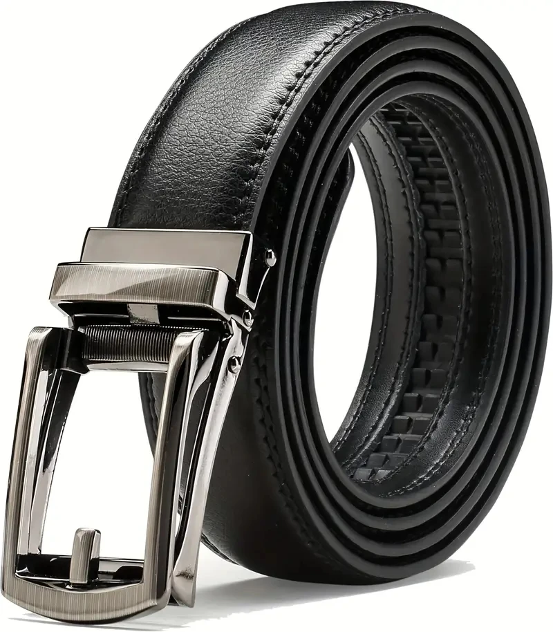 Männer gürtel Leder Gürtel Metall Legierung Automatische Schnalle Marke Luxus Design Taille Gürtel für Männer Strap Männlich – Detail 1