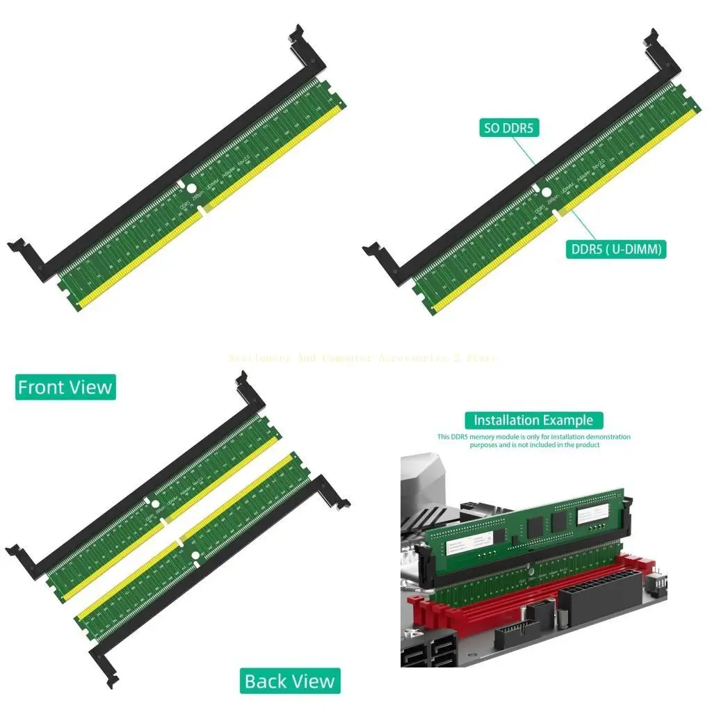 

DDR5 UDIMM 288Pin Adapter Memory Test Protective Card UDIMM 288Pin Adapter