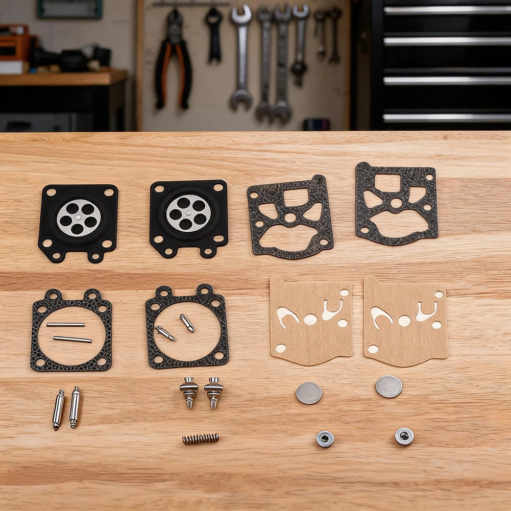 Carburetor Rebuild Kit with Full Set of Diaphragms Gaskets and Hardware for McCulloch Mac35 Mac40 Mac46 and 8400