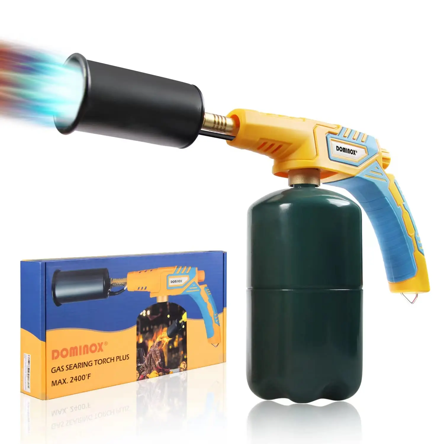 

POWERFUL Cooking Torch - Creme Brulee Torch - Food Torch - Sous Vide - Culinary Torch - Propane Torch for BBQ Searing Steak, Cre