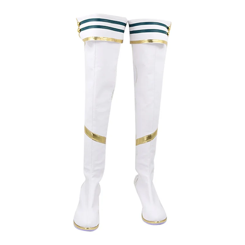 Jogo bonito derby cesario cosplay sapatos botas shiizario cosplay longboots para festa de halloween adultos mulheres homens