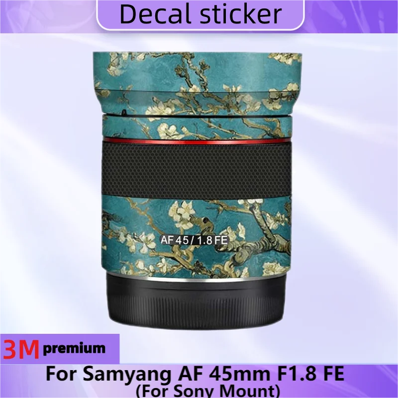 For Samyang AF 45mm F1.8 FE (For Sony Mount) Anti-Scratch Camera Lens Sticker Coat Wrap Protective Film Body Protector Skin