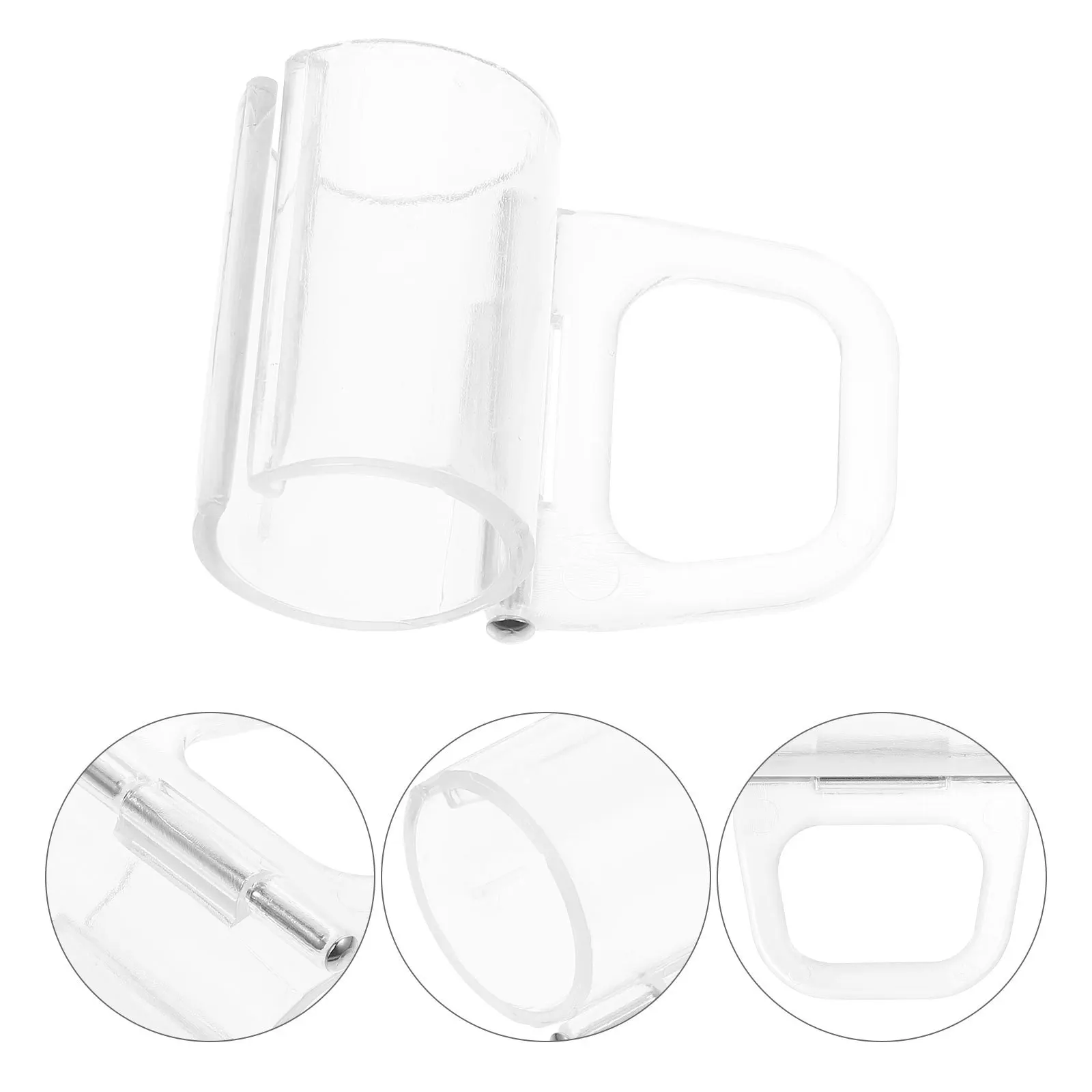 10 قطعة ظلال نافذة الأسطوانة الشفافة تسحب ABS مقابض بلاستيكية قوية ل الستائر الدوارة 15 مللي متر قضيب الملحقات