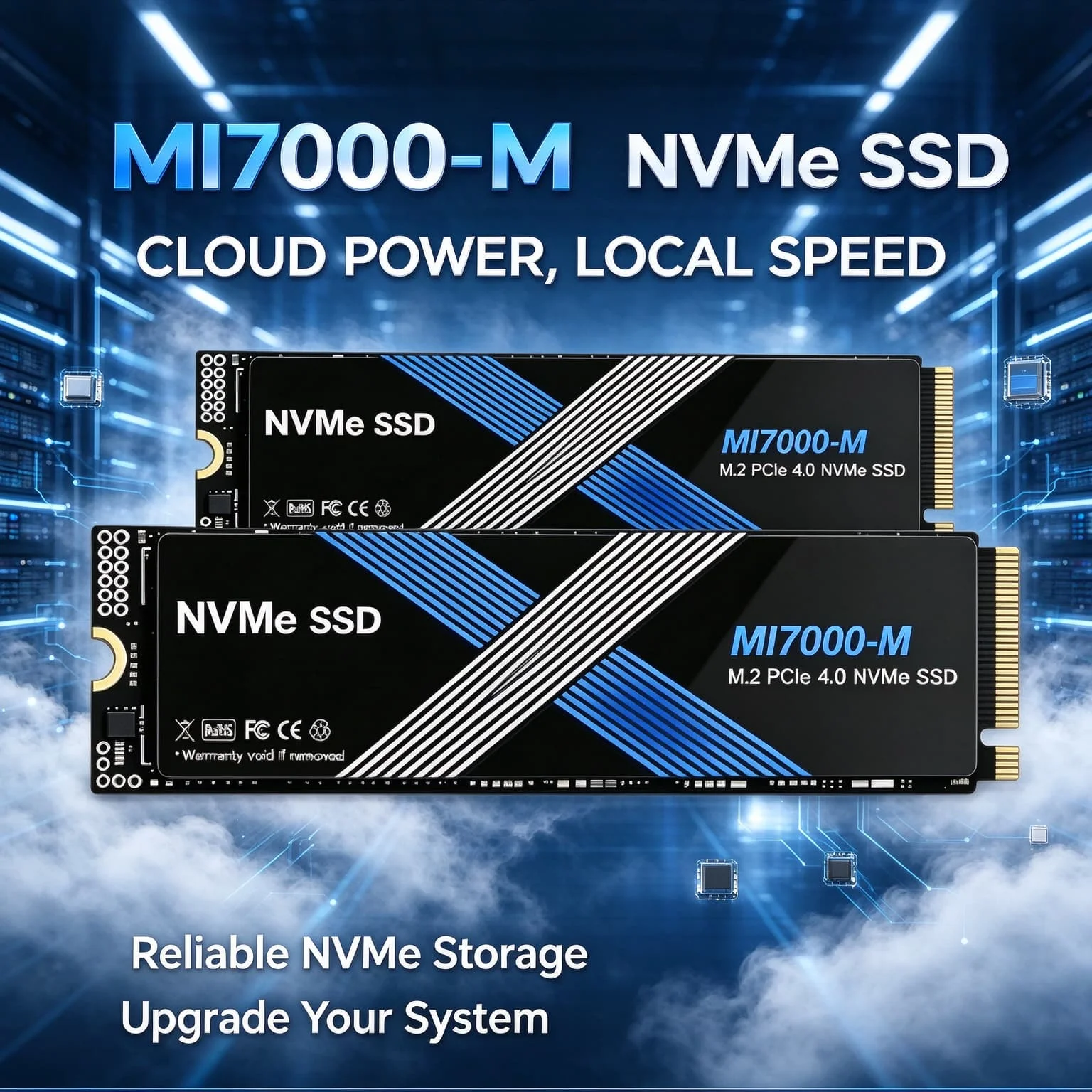 M2 NVMe PCIe4 SSD MI7000 500GB 1TB 2TB 4TB Internal Solid State Drive for Gaming Office PC Laptop High Speed SSD Gen4 Pro Max PC